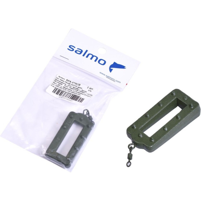 Груз SALMO Frame Swivel green 070г SFS-070GR