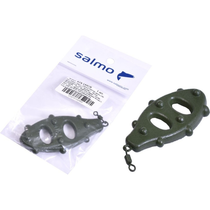 Груз SALMO Turtle Swivel green 130г STS-130GR