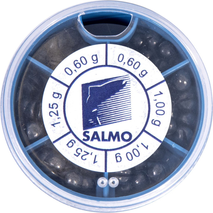 Грузила SALMO Дробинка Pl 6 секций крупные 070г набор 1007-KP70