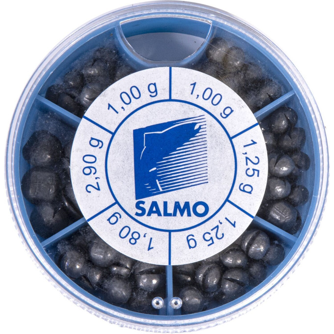 Грузила SALMO дробинка Pl 6 секций крупные 120г набор 1007-KP120
