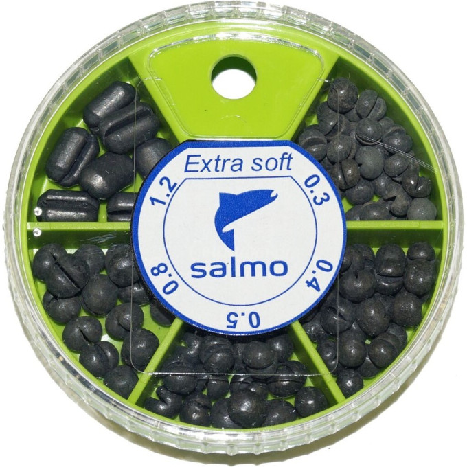 Набор грузил SALMO Extra Soft комби малый 5 секций 0,3-1,2г 060г 1005-SK001
