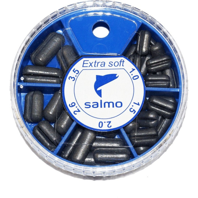 Грузила SALMO Extra Soft малый 5 секций 1,0-3,5г 060г набор 1005-S005