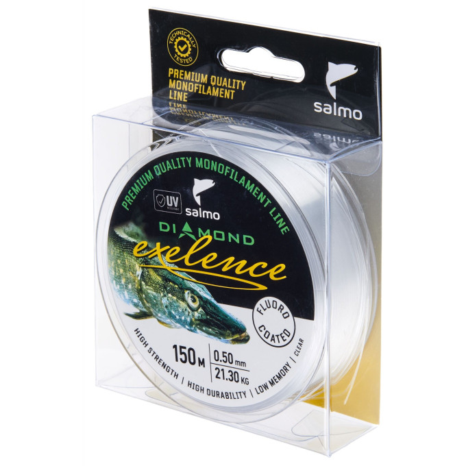 Леска монофильная SALMO DIAMOND EXELENCE FLUORO COATED Clear 150/050 4034-050