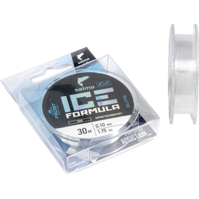 Леска монофильная зимняя SALMO ELITE ICE FORMULA FLUO YELLOW 030/012 4517-020