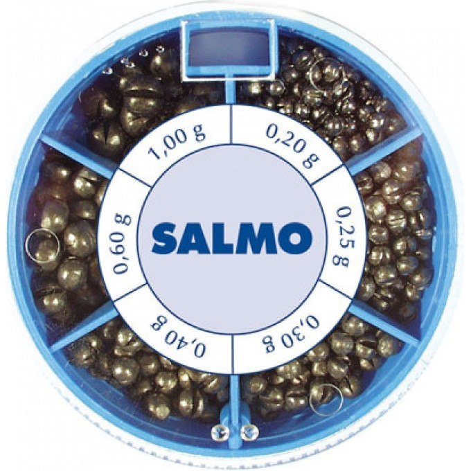 Грузила SALMO дробинка Pl 6 секций стандартные 120г набор 1007-ST120